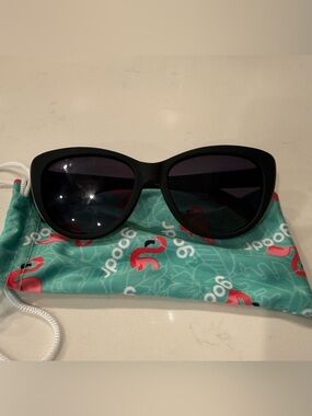 Goodr Breakfast at Tiffany’s black cat eye sunglasses